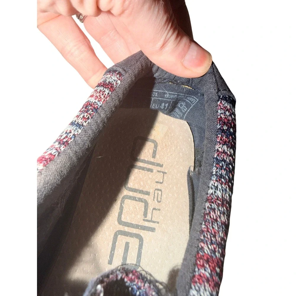 Hey Dude Wally‎ Mens Burgundy Multi Knit Slip On Loafers Shoes Size 8 US 41 EU